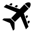 Plane Glyph Icon
