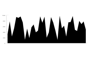 Fototapete - Digital composite image of area graph