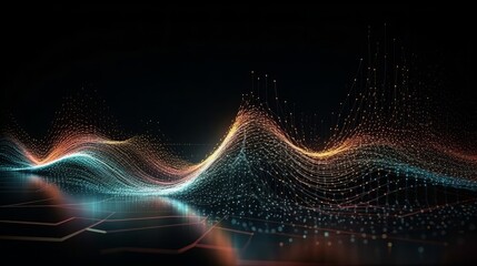 Aufkleber - Gravitational Waves of Blue Exploration: Widescreen Cosmic Background of the Future: Generative AI