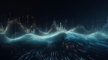 Aufkleber - Gravitational Waves of Blue Exploration: Widescreen Cosmic Background of the Future: Generative AI