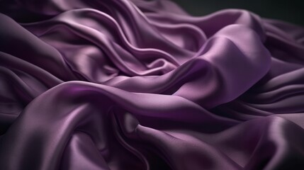Poster - Purple Silk Fabric Background. Generative AI