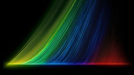 Poster - Dark Multicolor modern elegant backdrop. Modern abstract illustration with gradient. Background for a cell phone. Generative ai