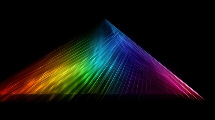 Poster - Dark Multicolor modern elegant backdrop. Modern abstract illustration with gradient. Background for a cell phone. Generative ai