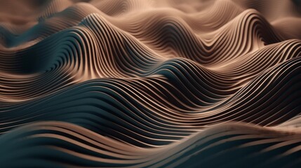 Leinwandbilder - Abstract colorful digital particle wave background. Generative ai