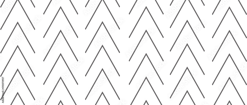 Seamless arrow pattern on white background. Modern chevron lines ...