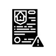 © vectorwin - house earthquake accident insurance glyph icon vector illustration