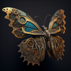 Wall Mural - mechanical butterfly