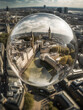 London through a floating bubble