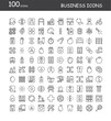 © Creative_Expert - 100 set of business outline icons.