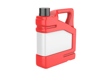 Wall Mural - Blank Plastic Jerry Can For Branding And Mock up, 3d Render Illustration.
