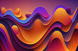 Gradient wave background material, AI generated