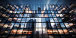 © xartproduction - Multiple exposure of office buildings, exteriors and architecture reflecting the fast-paced business atmosphere in an ever-evolving and changing business world. Generative AI