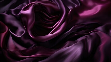 Abstract black purple magenta background. Silk satin. Plum color. Gradient. Dark elegant background with space for design