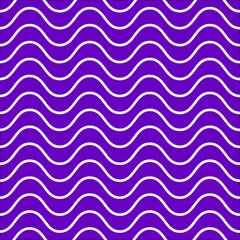 Poster - wave lines abstract geometric pattern violet background