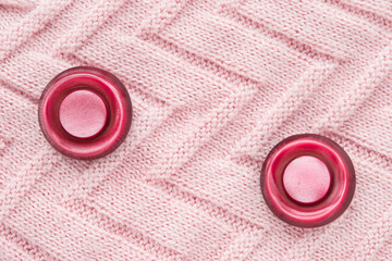 Sticker - Buttons on knit fabric