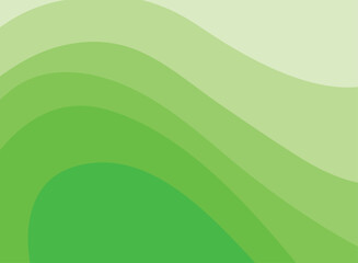 Wall Mural - green wave vector abstract background flat design green background color geometric creative for business banner, poster, flyer, card, cover	
