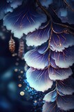 Fototapeta Łazienka - Abstract beautiful floral texture background made with generated ai