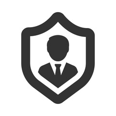 Canvas Print - Personal security icon