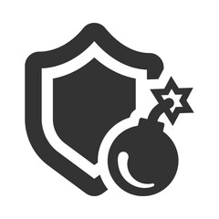 Wall Mural - Security defense icon