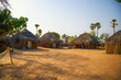 Traditional village with clay houses in Senegal, Africa