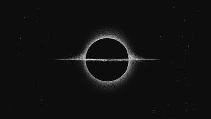 Wall Mural - supermassive black hole.singularity and event horizon
