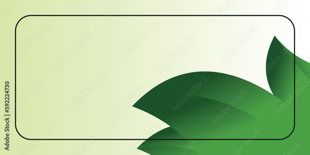 earth day background green color abstract shape, leaf pattern with free ...