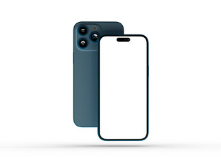 Poster - Mockup - Modern frameless smartphone Mock up