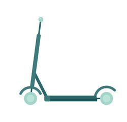 Poster - Electric scooter for adults, kids semi flat colour vector object. Folding escooter for riding. Editable cartoon style icon on white. Simple spot illustration for web graphic design and animation