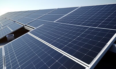 green energy harnessed by solar panels and photovoltaic modules creating using generative ai tools