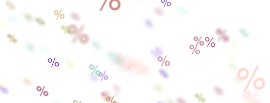 Blurred sale background.