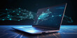 © uladzimirzuyeu - Laptop with analytical data. Created with generative Ai technology.
