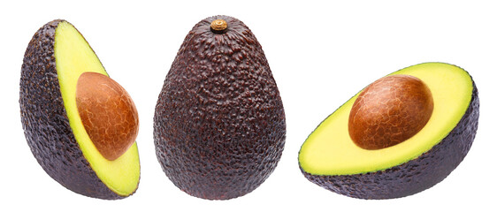 Wall Mural - Collection of delicious avocados, cut out