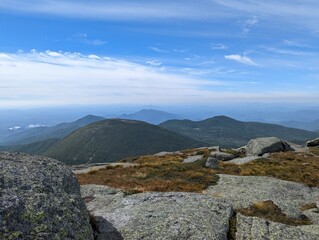 mountain landscape with blue sky