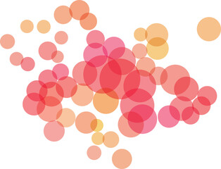 Leinwandbilder - Graphic image of colorful circles