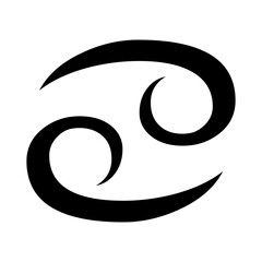 Leinwandbilder - Digitally generated image of Cancer sign 