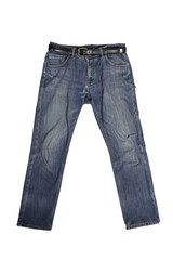 Poster - blue jeans isolated on white background