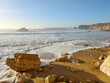 Ocean landscape sand beach Portugal