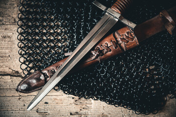 still life with many different objects from the medieval or fantasy