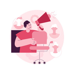 Poster - Vacancies abstract concept vector illustration. Vacancies list, find job opportunity, start your career, company corporate website, HR service, user interface, menu bar element abstract metaphor.