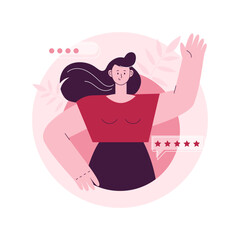 Poster - Brand persona abstract concept vector illustration. Brand personalization, customer identification, target marketing, persona qualities and appearance, association, focus group abstract metaphor.