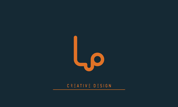 Alphabet letters Initials Monogram logo LO , OL
