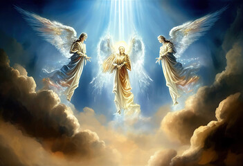 Angels in heaven