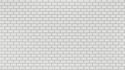 Poster - grey brick tile wall background close up, gray stone tile block background with horizontal texture of gray brick