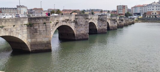 Wall Mural - Puente de O Burgo en Cambre, Galicia