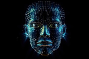 3d rendered illustration of a human head ai