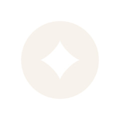 Poster - round star shape design element