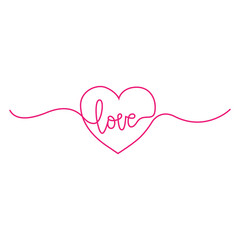 Poster - heart symbol element