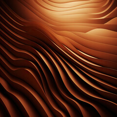 Wall Mural - orange abstract background with waves created with generative AI