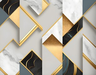 3d abstract marble mural modern wallpaper. decorative squares with golden and marble in light gray b