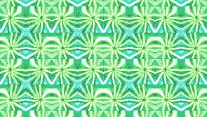Poster - Mosaic kaleidoscopic pattern with flashing colors. Motion. Bright colorful flashes of mosaic pattern with geometric shapes. Psychedelic pattern with geometric repeating shapes. Warning flashing lights